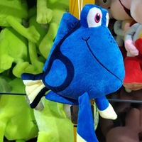 Peluche Clownfish de 25-60 cm, jouet en peluche de dessin animé, poupée en peluche de poisson clown, gros yeux, technique de broderie pour soulager le stress pour les enfants