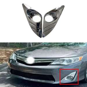 Bezel de phare antibrouillard 52128-0 pour Toyota Camry 2012 2013 2014, garniture chromée ABS - Product Image 3