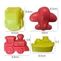Form für Kinder DIY Handgemachter Kindergarten-Baukasten Bunte Schlamm-Werkzeuge und Sandburg-Form aus Kunststoff
