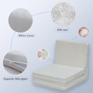 Traditional Removable Cover Eco-Friendly Breathable Cooling Convertible POE Polymer Nest 3-Folding Medium Firmness <b>Mattress</b> Remo - Product Image 3