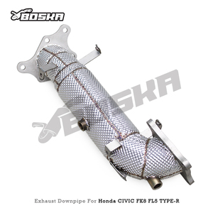 Downpipe Turbo Personalizzato per <span class=keywords><strong>Honda</strong></span> CIVIC <span class=keywords><strong>Type</strong></span> <span class=keywords><strong>R</strong></span>/<span class=keywords><strong>Type</strong></span>-<span class=keywords><strong>R</strong></span> FK8 FL5 2.0T 2015-2023, Tubi di Scarico Dritti Disponibili in Stock - Product Image 2
