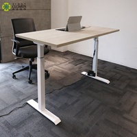 Bureau ergonomique et moderne, table sur pied avec moteur unique, ajustable et moderne