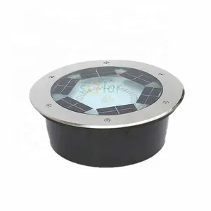 Lithium-batterie runde kleine unterirdischen solar garten spot licht outdoor landschaft licht 16*16cm made in China