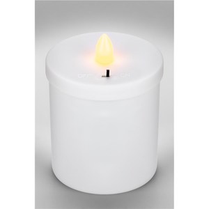 LED <b>Candle</b> Light Warm White <b>Red</b> Canister 2xAA IP44 Outdoor Garden Decor - Product Image 4