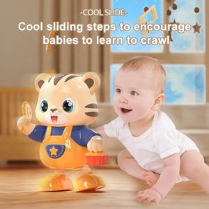 Jouet musical lumineux pour bébé personnalisé, <span class=keywords><strong>puzzle</strong></span> amusant, chant, lumière colorée, balançoire, danse, plastique, animal, éveil, confort - Product Image 6