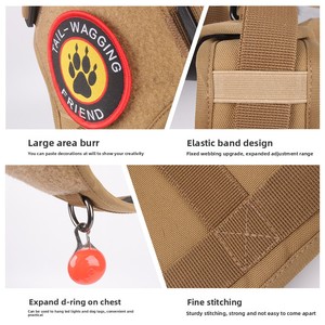 Arnés Táctico Resistente <span class=keywords><strong>para</strong></span> Perros, <span class=keywords><strong>Chaleco</strong></span> de Entrenamiento Reflectante de Poliéster <span class=keywords><strong>para</strong></span> Dobermans y Razas Grandes - Product Image 4