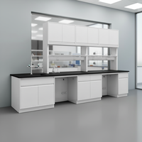 Meubles de laboratoire de haute qualité, surface en résine époxy, plan de travail en acier laminé à froid, table d'expérimentation pour étudiants pour l'école