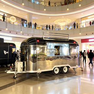 Remolque de Comida Rápida de Renombre Mundial, Multifuncional, de Acero Inoxidable y Aluminio, para Venta de Aperitivos, Hot Dogs, Dulces, Papas Fritas - Product Image 4