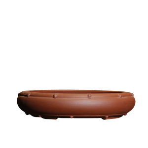 Purple <b>Clay</b> Bonsai <b>Pot</b> Drum Shape Antique Style Yixing Pottery China - Product Image 5