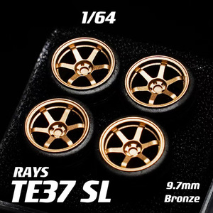 Chika nabes 1:64 quy mô Diecast bánh xe cao su 8.9mm/9.7mm/10.5mm Lốp bánh xe x Chika tia te37sl Xe mô hình bánh xe - Product Image 2