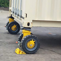 Roulettes de conteneur robustes certifiées CE de 16/22/25 pouces avec conception à double roue tout-terrain en caoutchouc plein pour l'utilisation de conteneurs d'expédition