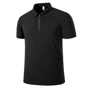 Unisex Nylon Half-Zip Polo Shirt Quick Dry Summer Workwear Loose Fit - Product Image 3
