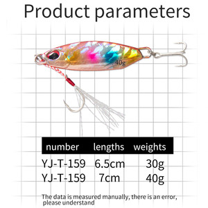 Señuelo de jigging de 40g para pesca en el fondo, ideal para la pesca de macarela. - Product Image 4