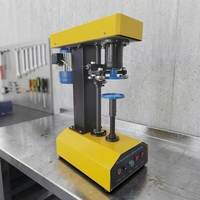 Machine de fermeture et de scellage semi-automatique XQ-160 pour boîtes et bocaux en métal, PET, plastique, aluminium, papier et verre