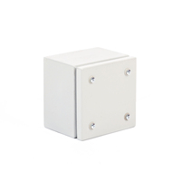 Boîte de jonction électrique en métal IP65, boîtier en acier à montage en surface avec plaque de couverture pour les connexions de câblage et de câbles