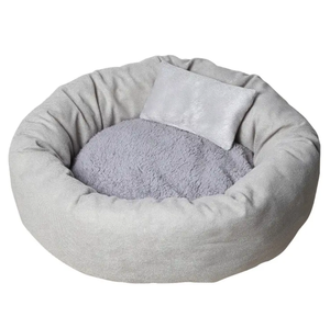 2025 nuevo fabricante redondo Color caramelo cueva perro gato camas cálido algodón mascotas cama para interior - Product Image 4
