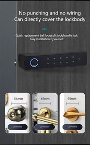 แอป Tuya ระบบรักษาความปลอดภัยบ้าน TTLOCK กุญแจล็อคประตูอัจฉริยะแบบดิจิทัล  พร้อมระบบสแกนลายนิ้วมือ บัตร รหัสผ่าน  วัสดุอลูมิเนียมอัลลอย - Product Image 5