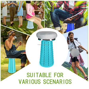 New Combos Portable Outdoor <strong>Stool</strong> <strong>Collapsible</strong> Telescopic Retractable <strong>Stool</strong> with Storage Cushion Bag - Product Image 4