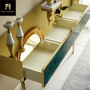 <span class=keywords><strong>Table</strong></span> console italienne <span class=keywords><strong>de</strong></span> luxe en acier inoxydable <span class=keywords><strong>centre</strong></span> <span class=keywords><strong>de</strong></span> stockage <span class=keywords><strong>de</strong></span> liège artistique maison moderne meubles <span class=keywords><strong>de</strong></span> salon pour hôtels marbre - Product Image 4