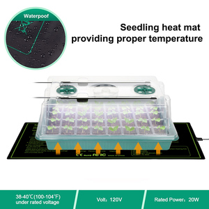 Livraison rapide Thermostat température bouton réglable étanche <span class=keywords><strong>semis</strong></span> tapis <span class=keywords><strong>chauffant</strong></span> 40 cellules humidité dômes <span class=keywords><strong>plateau</strong></span> de démarrage de semences - Product Image 2