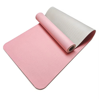 Tapete de Yoga de 8mm de Alta Densidad, Elástico, Superficie Suave Antideslizante, Absorción de Impactos, Duradero, para Ejercicio Físico, con Logotipo Personalizado