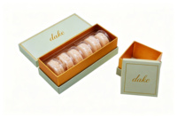 Boîte cadeau rigide en carton recyclé avec doublure en éponge imprimée sur mesure pour emballage de chocolats truffés de qualité supérieure