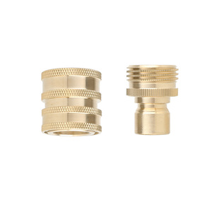 Connecteur d'arrosage en laiton pour jardin, fileté 3/4, 26 mm, pour tuyau d'irrigation - Product Image 3