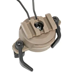Soporte Táctico para Auriculares para Riel de Casco Rápido de Airsoft de 19-21 mm Adaptador de Montaje con Rotación de 360° Accesorios para Auriculares de Caza - Product Image 2