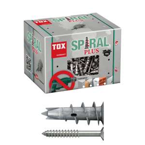 Tapón de pared de yeso TOX Spiral Plus 37-4 + tornillo - Product Image 1
