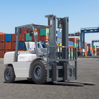 Chariot élévateur diesel robuste de 1 à 10 tonnes avec déplaceur latéral et positionneur de fourches, chariot élévateur logistique professionnel CE