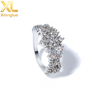 Euro-US Hip-Hop <b>Ring</b> Multi-Layer Wrapped Hollow Snowflake Design Minimalist Versatile Niche Zircon Band Customize - Product Image 5