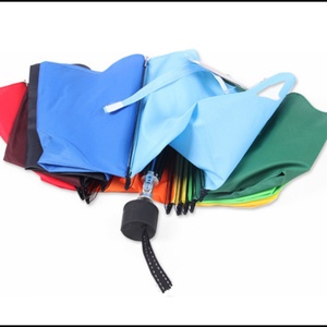 Rainbow Beach Iron <b>Frame</b> Manual Control Triple 3-Fold Portable Outdoor Sunshade Waterproof Custom Color All-Season Umbrella Gift - Product Image 4