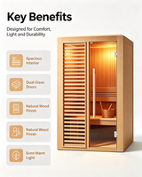 Sauna de Lujo con Interior de Madera Personalizado, Tecnología de Calefacción Inteligente y Diseño Premium para Proyectos Hoteleros