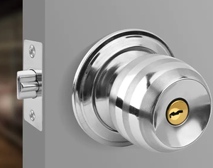 Zinc Exterior <strong>Door</strong> <strong>Knob</strong> Handle Key Modern Keyed <strong>Door</strong> Lock Secure Home Entry Easy Installation Durable Design - Product Image 6