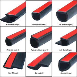 Burlete para puerta de coche personalizable tipo P Z D B, tira de sellado, autoadhesivo, espuma de goma EPDM, ventanas de procesamiento de soldadura - Product Image 6