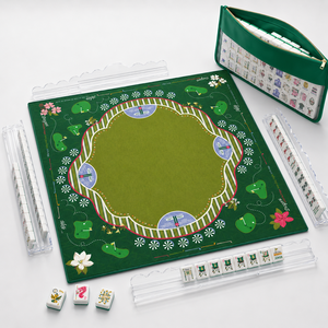 Tappetino Professionale per Mahjong Americano a Tema Golf con Regole Charleston - Tappetino Antiscivolo e Silenzioso per Protezione del Tavolo - Product Image 6