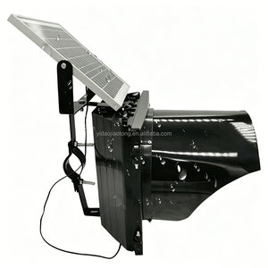 CE ROHS High Brightness Yellow Flashing Traffic Command Light Plastic 300mm <strong>Solar</strong> Powered LED <strong>Amber</strong> - Product Image 4