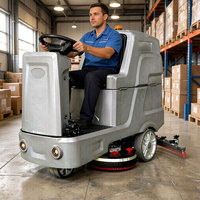 Autolaveuse autoportée robuste pour le nettoyage de grandes surfaces en usine, centre logistique, usine de fabrication