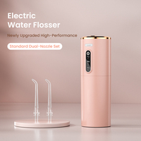 Irrigateur dentaire sans fil 360 °   Hydropulseur à double jet rotatif étanche IPX7 pour implants dentaires et dents sensibles