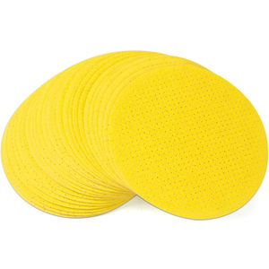 Disques de ponçage durables Velcro 225 mm Disques de ponçage Feuilles de ponçage perforées rondes pour ponceuses à cloisons sèches 80/100/120/150/180/220 # - Product Image 1