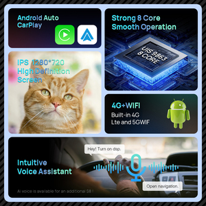 Autoradio stéréo Android Lecteur multimédia <span class=keywords><strong>RDS</strong></span> 2Din 8 Core 9863/7862 CarPlay Auto GPS pour BMW Série 3 E90 E91 E92 E93 - Product Image 3