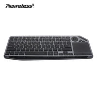 Clavier sans fil Awireless 2022, nouveau, rechargeable, rétroéclairé, multimédia, pavé tactile intégré, pour PC connecté à la télévision