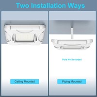 NGTlight - Luces LED para Techo de 150 W, 21000 Lm, Iluminación Comercial para Gasolineras, Garajes Industriales, Estacionamientos, IP65