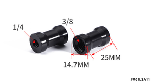1/4 \ "여성 3/8 \" 여성 라이트 스탠드 어댑터 주점 알루미늄 합금 나사 카메라 너트 변환기 사진 스튜디오 액세서리 - Product Image 6
