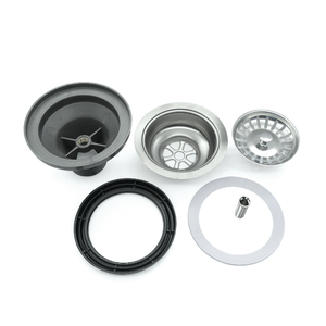 Passoire d'évier de cuisine en acier inoxydable, panier d'évier de cuisine, passoire à déchets, égouttoir de lavabo avec couvercle et filtre - Product Image 5