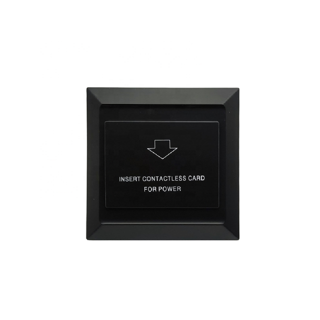 Hotel Room PC Material 40A Magnetic Key Card Energy Saving Switch with 13.56Mhz IC Card