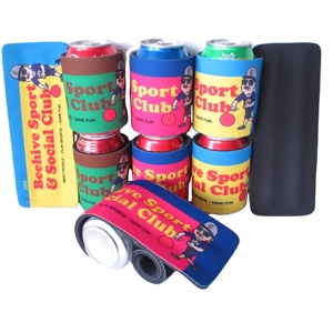 Custom Sublimation 5mm Neoprene Slap Wrap Koosi Coozies Slap Beer Can Cooler Coolies Backpack with Full Printing - Product Image 1