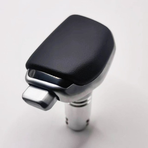 Poignée de levier de vitesse de voiture Chen Can en alliage d'aluminium universelle, style avion, avec dessus en cuir noir - Product Image 3
