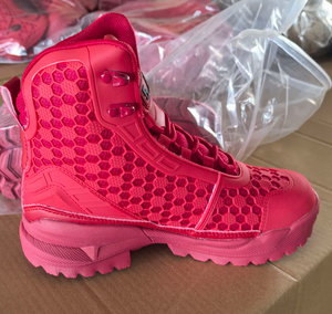 AS33 5AA Red High Top Tactical <b>Boots</b> Breathable Honeycomb Mesh Combat <b>Boots</b> Non Slip Rugged Outsole Lightweight Outdoor <b>Hiking</b> - Product Image 4