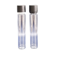 Tube pré-emballé en PET transparent noir de 22*120 mm avec couvercle à vis anti-effraction et sécurité enfant pour médicaments